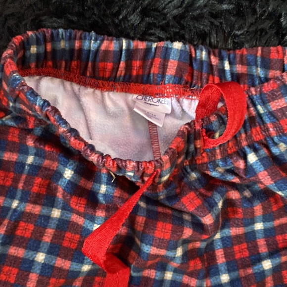 Cherokee sleepwear plaid pajama pants size 8/10 - Picture 2 of 6